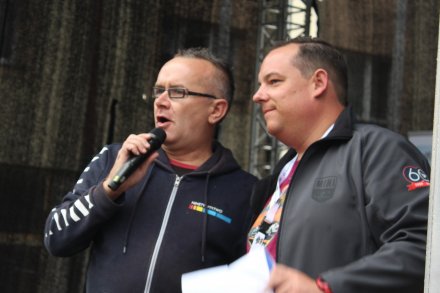 Witold Odrobina i Jerzy "Juro" Kurkowski organizator rajdu